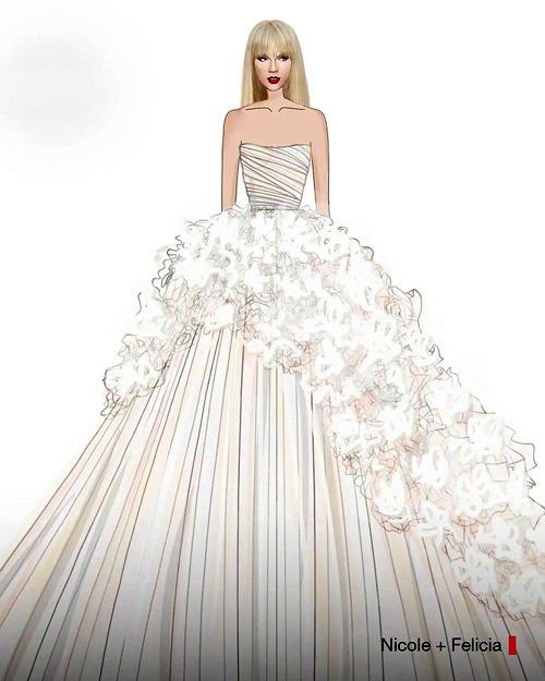 رقابت بر سر طراحی لباس عروس تیلور سوئیفت